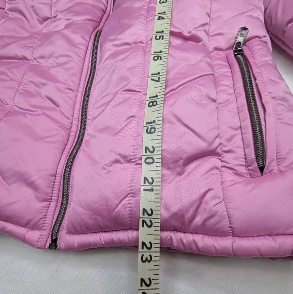 Kc Collections Girl's Pink Puffer Jacket Barbie Girly - Picture 10 of 11